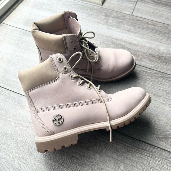 Women's Timberland Premium 6-Inch Waterproof Boot  In Light Pink - Picture 1 of 15